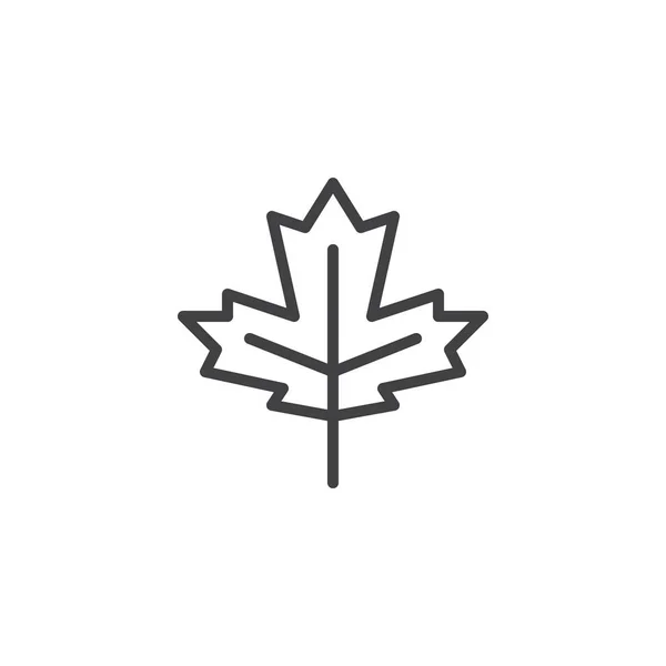 Maple Leaf overzicht pictogram — Stockvector