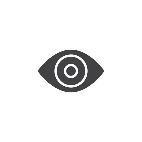 Ανθρώπινο Μάτι Εικόνα Διάνυσμα Γεμάτη Επίπεδη Σημάδι Για Κινητό Έννοια — Διανυσματικό Αρχείο