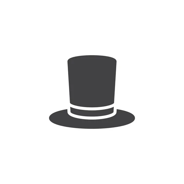 Cappello superiore icona vettoriale — Vettoriale Stock