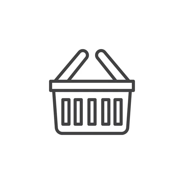 Bevásárló kosár szerkezeti ikon — Stock Vector