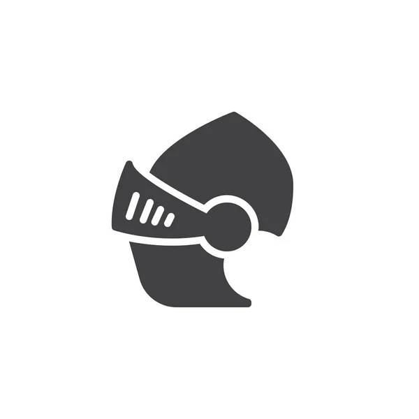 Oude Helm Vector Pictogram Gevuld Platte Teken Voor Mobiele Concept — Stockvector