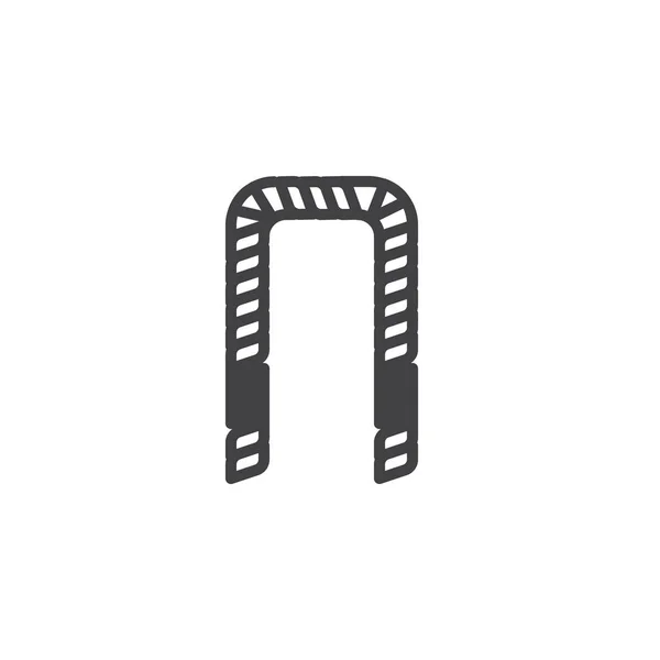 Значок Вектора Упражнений Заполненный Плоский Знак Мобильной Концепции Веб Дизайна — стоковый вектор