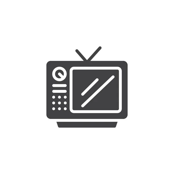 Телевізор Антеною Векторний Значок Заповнений Плоский Знак Мобільної Концепції Веб — стоковий вектор