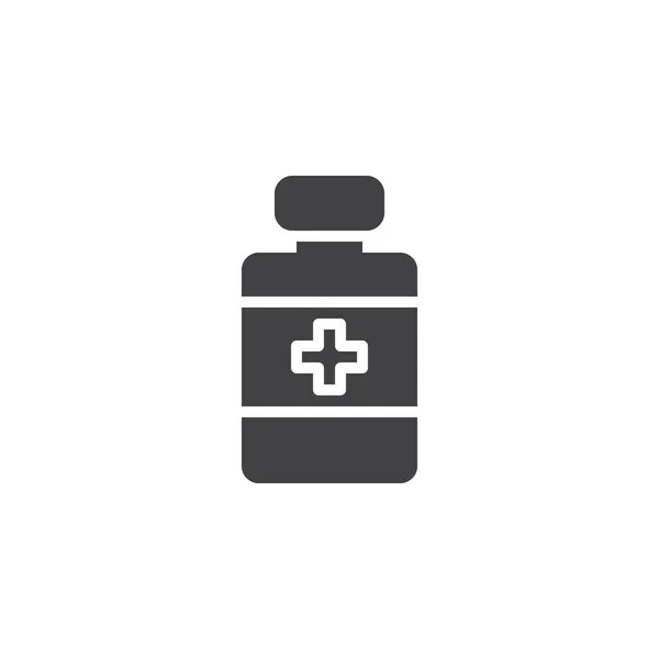 Vectorpictogram geneesmiddelfles — Stockvector