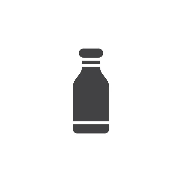 Botella de leche vector icono — Vector de stock