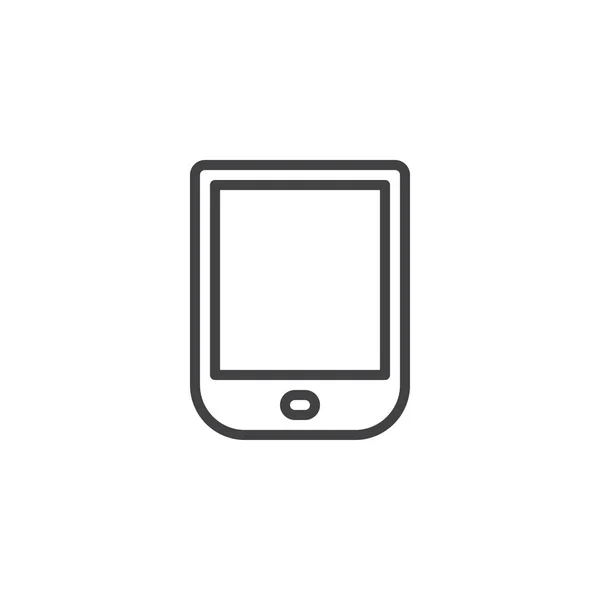 EBook Reader umreißt Icon — Stockvektor