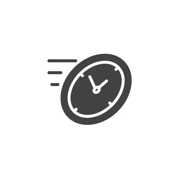 Icono Vector Tiempo Rápido Signo Plano Lleno Para Concepto Móvil — Vector de stock