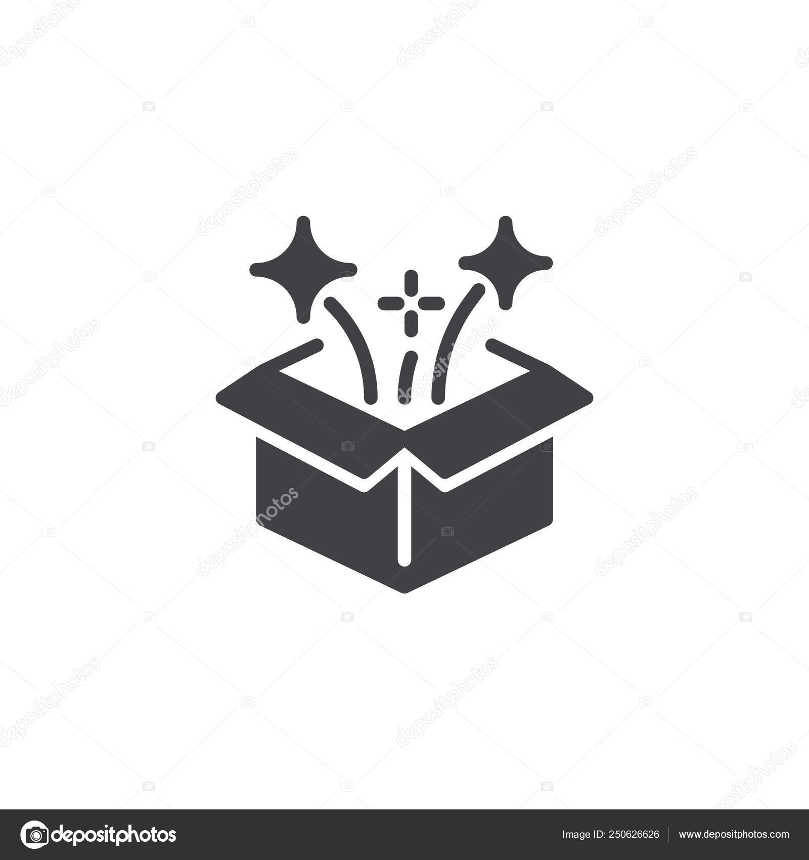 Magic Box Vector Icon Filled Flat Sign Mobile Concept Web, 53% OFF
