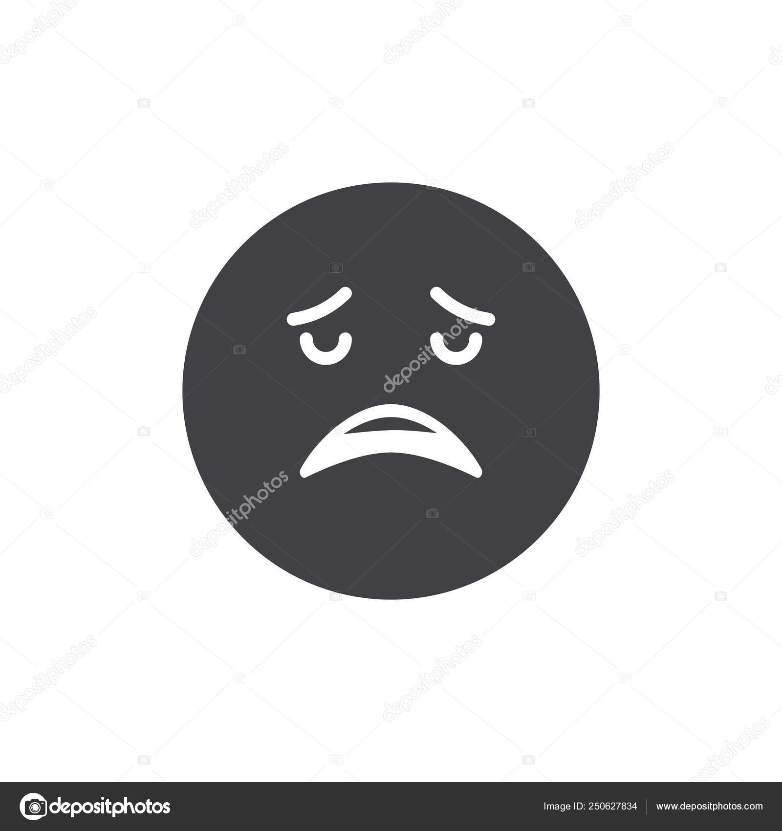 Enttäuschtes Gesicht Emoji-Vektorsymbol Stock-Vektorbild von ©avicons  250627834, image size:1600x1700