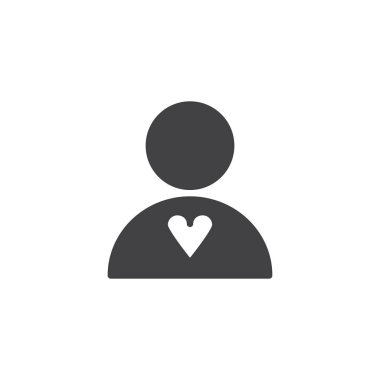 İnsan Kalbi vektörü simgesi