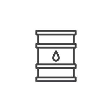 Petrol varil anahat simgesini