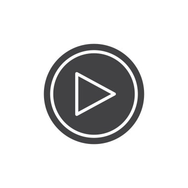 çalma düğmesi vektör simgesi