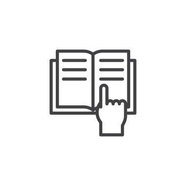 Okuma kitap anahat simgesini