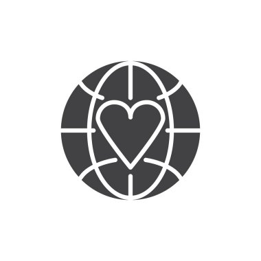 Dünya Kalp günü vektör simgesi