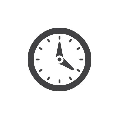 Duvar saat vektör simgesi. Mobil kavramı ve web tasarım için düz işareti dolu. Office izle basit katı simgesi. Sembol, logo illüstrasyon. Piksel mükemmel vektör grafikleri