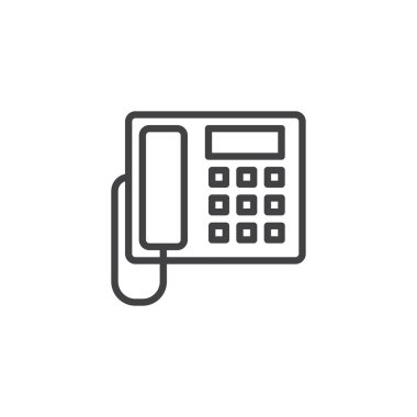 Ofis telefon anahat simgesini