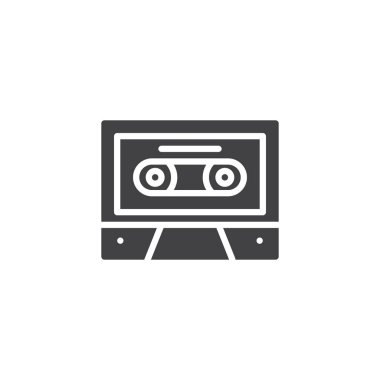 Ses kaset vektör simgesi