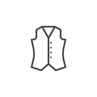 yelek anahat simgesini