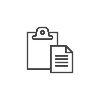 Pano yapıştırma anahat simgesi. Mobil kavramı ve web tasarım için doğrusal stili işaret. araçları basit bir çizgi vektör simgesi. Sembol, logo illüstrasyon. Piksel mükemmel vektör grafikleri