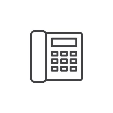 Ofis telefon anahat simgesini