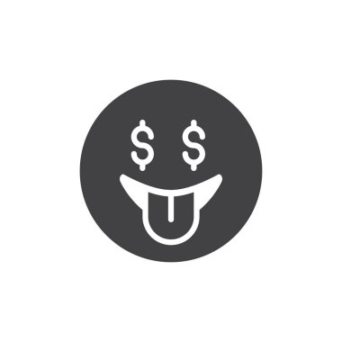 Para ateş ifade vektör simgesi