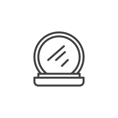 Makyaj toz anahat simgesini