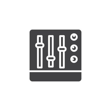 Ses karıştırıcı konsol vektör simgesi