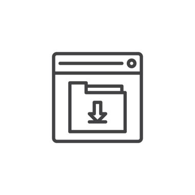 Klasör sayfa anahat simgesini indirmek