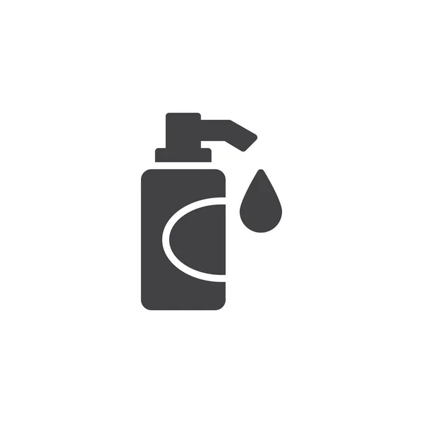 Vloeibare zeep fles vector pictogram — Stockvector