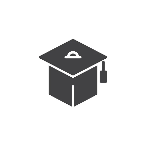Icône vectorielle de chapeau de graduation — Image vectorielle