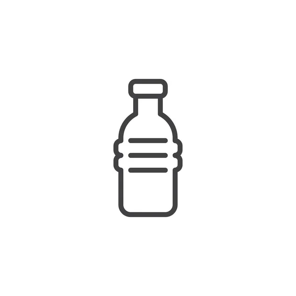 Icône de contour de bouteille d'eau — Image vectorielle