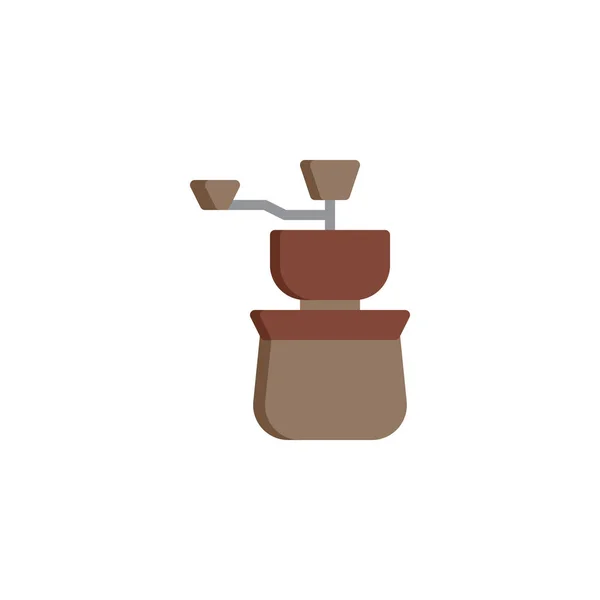 Kahve değirmeni daire simgesi — Stok Vektör