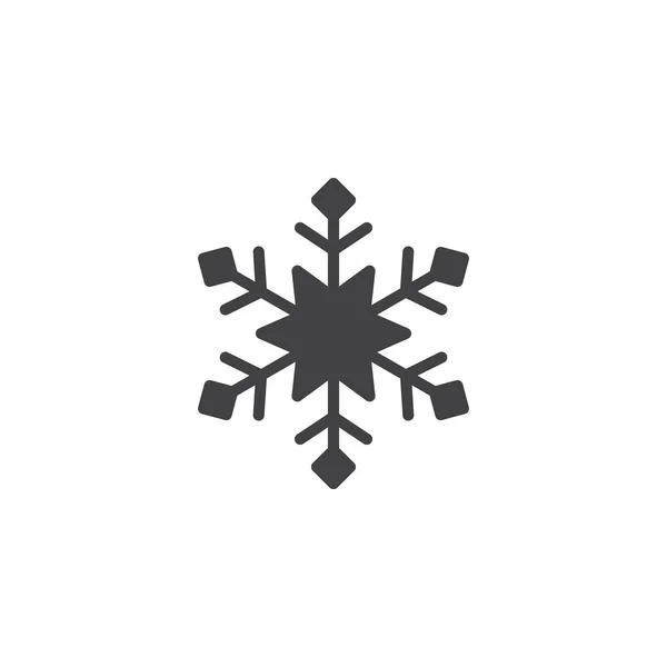 Sneeuwvlok Vector Pictogram Gevuld Platte Teken Voor Mobiele Concept Webdesign — Stockvector