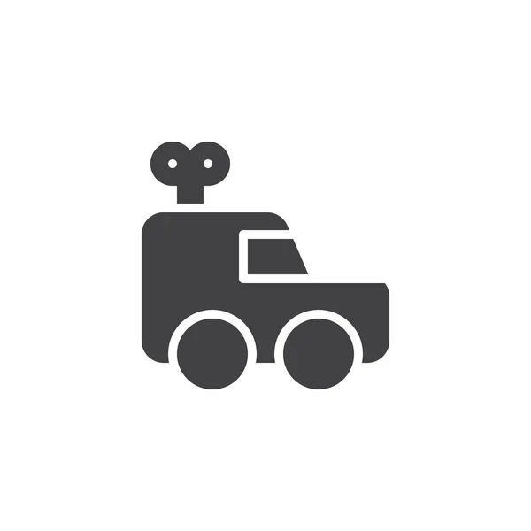 Clockwork car vector icon — Stock Vector