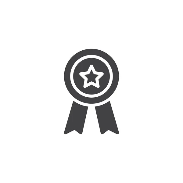 Ícone de vetor de emblema de prêmio — Vetor de Stock