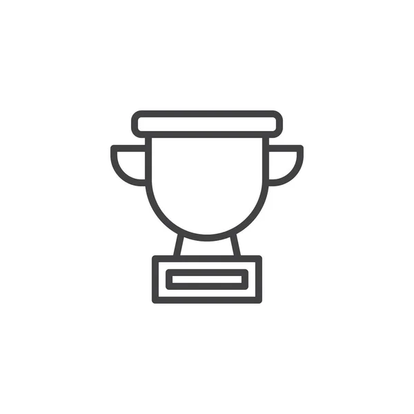 Κύπελλο Βραβείο Διάρθρωσης Εικονίδιο Γραμμικό Στυλ Σημάδι Για Κινητό Έννοια — Διανυσματικό Αρχείο