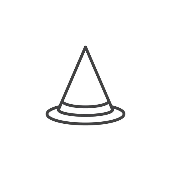 Иконка Шляпе Ведьмы Хэллоуин Знак Стиля Мобильной Концепции Веб Дизайна — стоковый вектор