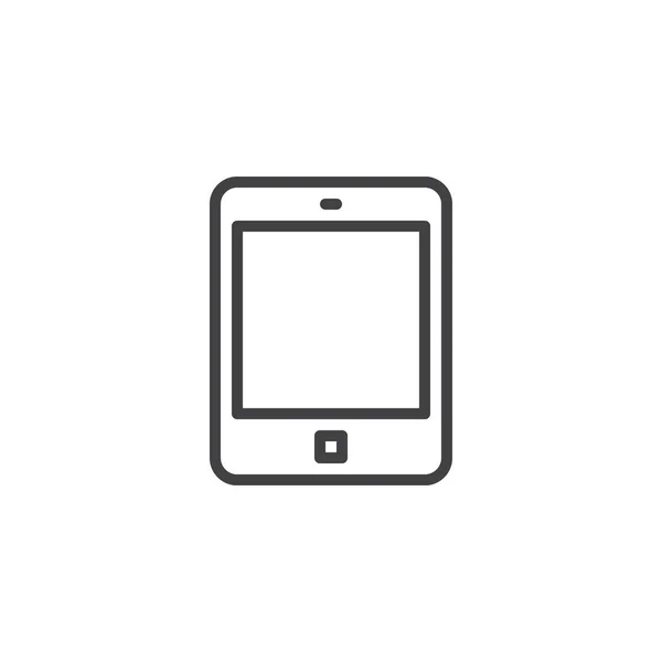 Tablet-Gadget Umriss Symbol — Stockvektor