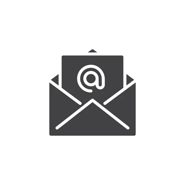 Envelope com ícone de vetor de mensagem — Vetor de Stock
