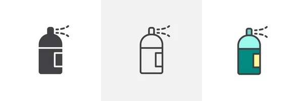 Spray può icona di stile diverso — Vettoriale Stock