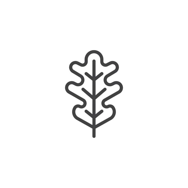 Symbolbild Eichenblatt — Stockvektor
