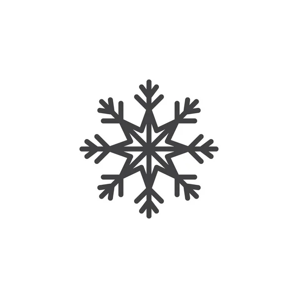 Schneeflockensymbol Lineares Stilschild Für Mobiles Konzept Und Webdesign Freeze Line — Stockvektor