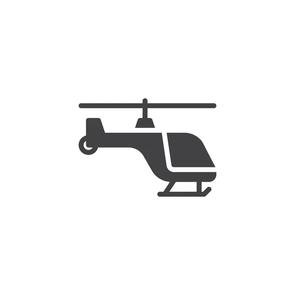 Helicopter Vector Icon Filled Flat Sign Mobile Concept Web Design — Stock Vector