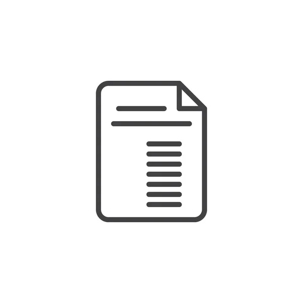 Paper Page outline icon