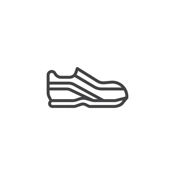 Icono de contorno de zapatillas — Vector de stock