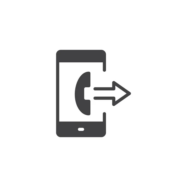 Smartphone Outgoing Call vector icon — Stock Vector