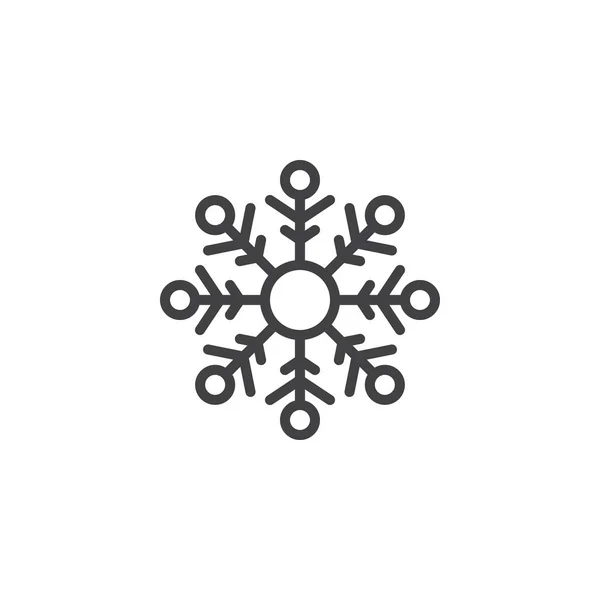 Icono Del Contorno Del Copo Nieve Signo Estilo Lineal Para — Archivo Imágenes Vectoriales