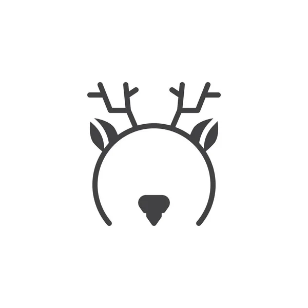 鹿面具矢量图标 — 图库矢量图片