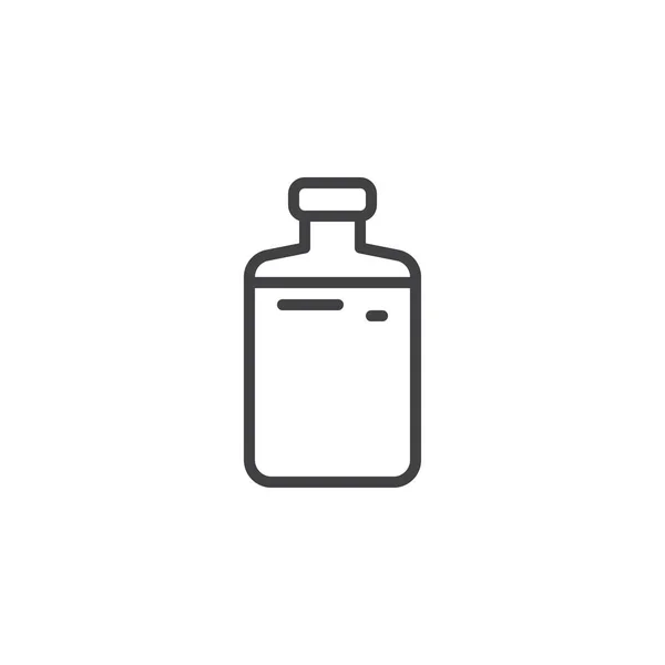 Ícone de contorno da garrafa líquida —  Vetores de Stock