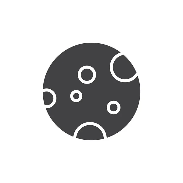 Lune planète vecteur icône — Image vectorielle